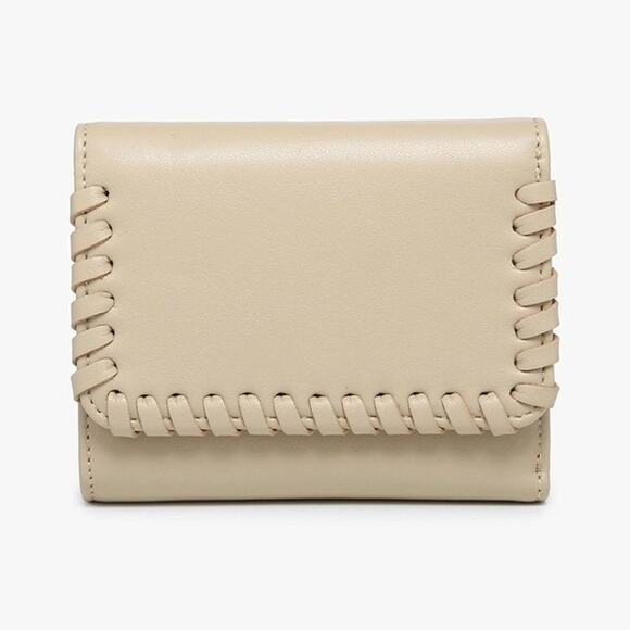 Logan Whipstitch Trifold Wallet Parchment - Picture 1 of 4